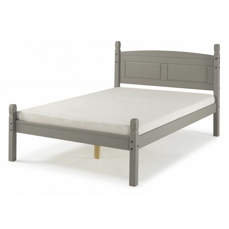 Corona Grey Wax 4'6' Low End Bed