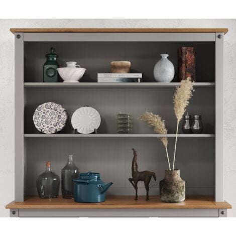 MERCERS FURNITURE Corona Grey Wax Large Dresser Top