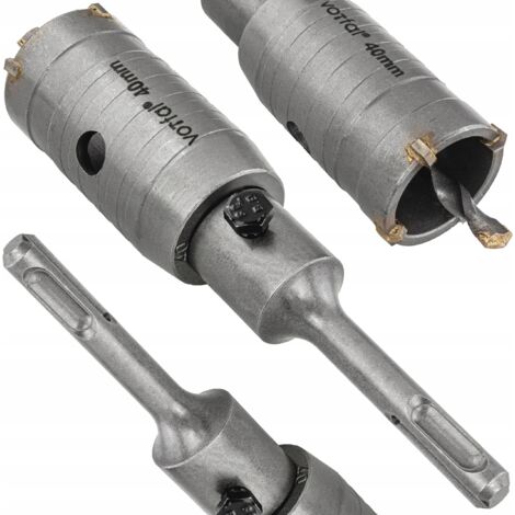 Corona per trapano per cemento e muro con adattatore SDS+ Plus 40 mm