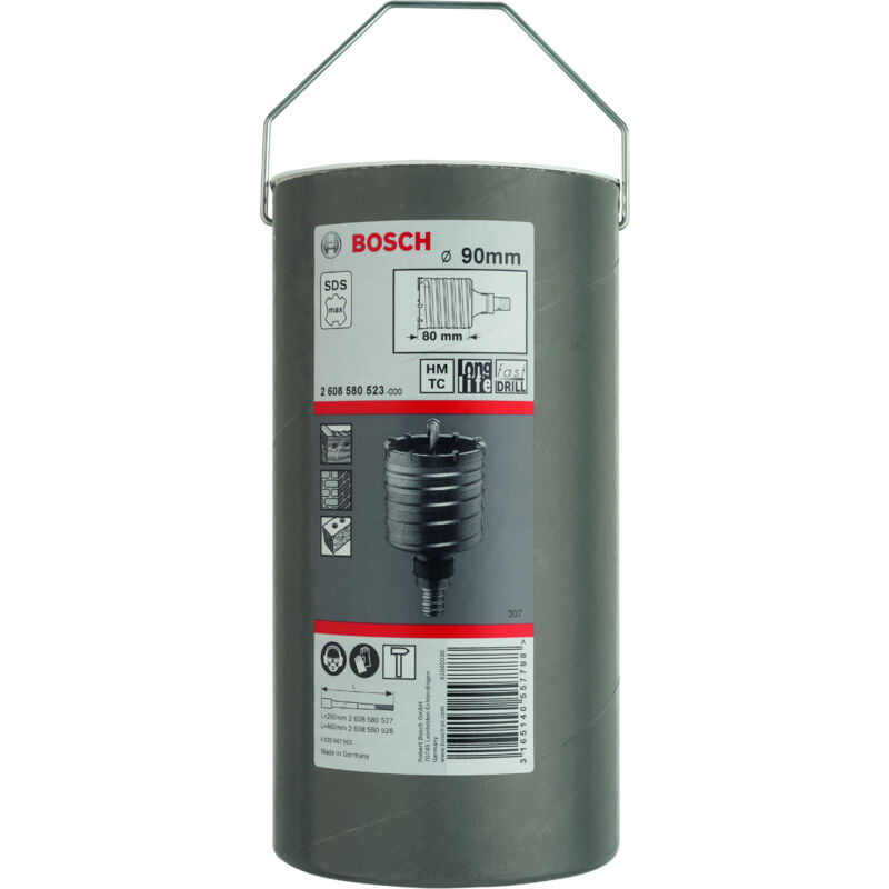 

BOSCH 2608580523 Corona perforadora hueca SDS-max-9 90 x 80 x 100 mm
