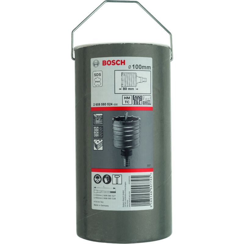 

BOSCH 2608580524 Corona perforadora hueca SDS-max-9 100 x 80 x 96 mm