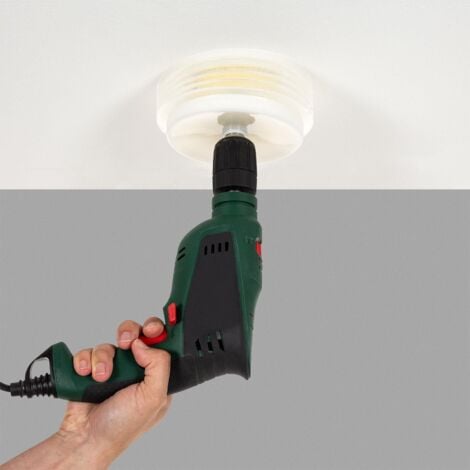 Corona Perforadora para Downlight con Recoge Polvo Varios Diámetros Amarillo