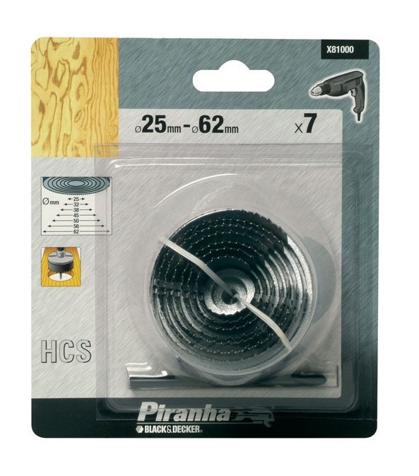 

Broca Campana 25-62mm Jgo 7 X81005 - 40 MM.. - Piranha