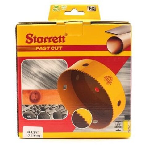 Corona perforar STARRET bimetal Fast Cut 121mm. diam.