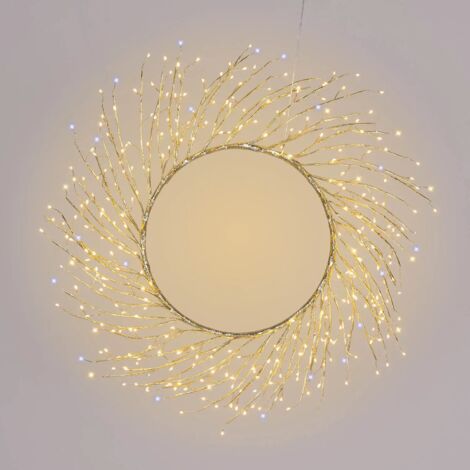 Corona Rami Tiglio Ø75 cm 350 MicroLED B Caldo Bianco FlashLED