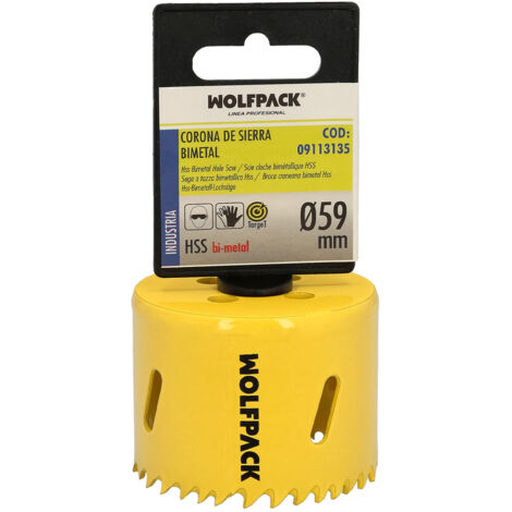 Corona sega Wolfpack bimetallica 59 millimetri resistente