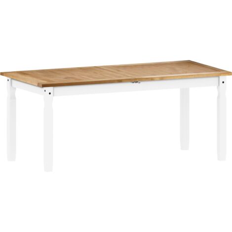 Corona White Large Extending Dining Table