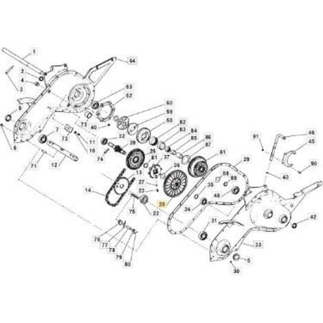 CORONA Z68 ORIGINAL ANTRIEBSRAD 2. GANG STIGA - 118800348/0