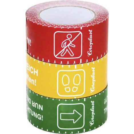 Coroplast 1466 SDR 217519 Ruban de marquage au sol jaune (L x l) 10 m x 60 mm 1 pc(s) A473562