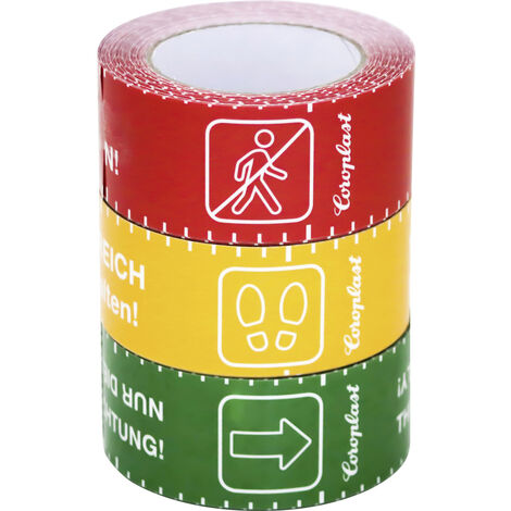 Coroplast 1466 SDR 217520 Bodenmarkierungsband  Rot (L x B) 10 m x 60 mm 1 St.