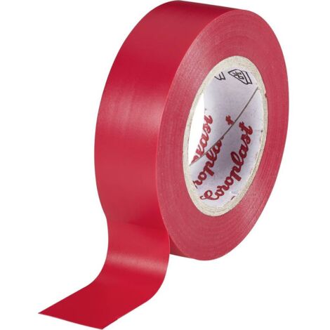 Coroplast 302-25-19RD Nastro isolante rosso 19 mm x 25 m