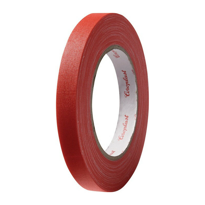 

Cinta adhesiva de tela 800 roja L.25m W.19mm Rl.COROPLAST (Por 16)