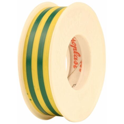 COROPLAST PVC-Isolierband 0,15 x 15 mm 10 m grün/gelb Isolierband