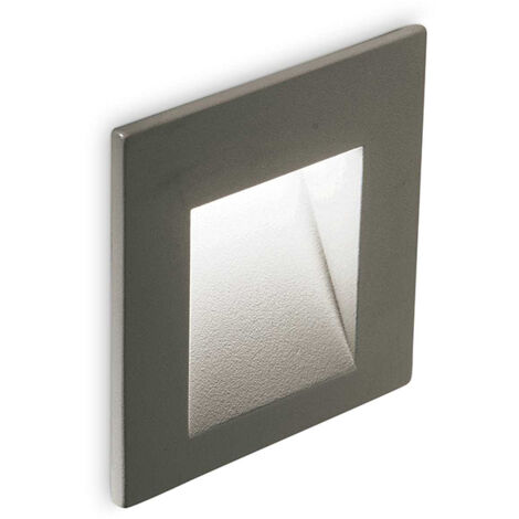 Corpo Luce Incasso Alluminio Antracite Led 2W 3000K Luce Calda