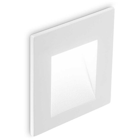 Corpo Luce Incasso Alluminio Bianco Led 2W 3000K Luce Calda