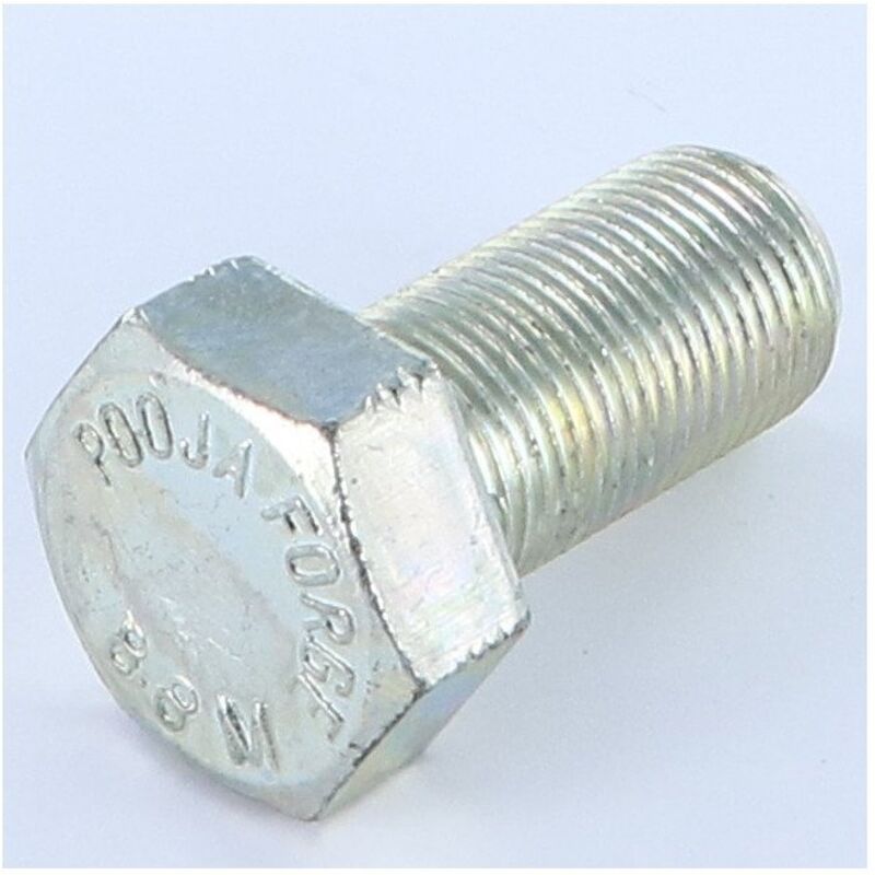 Vis métaux Tête hexagonale th M18X35 Filetage total Classe 8.8 Pas fin Pas de 150 Acier zingué-30 pièces