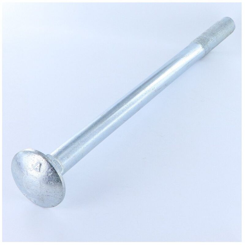 Corps de boulon filetage partiel trcc japy tête ronde collet carré M16X240 Acier zingué-20 pièces