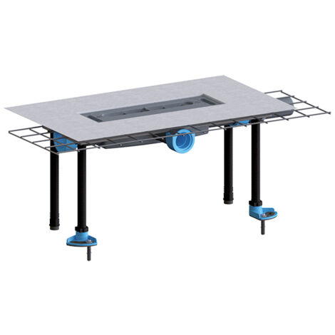 Corps de drainage In Floor Duo, horizontal, plat, 2x DN40