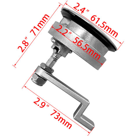 Corps de serrure en acier inoxydable 316, serrure à poignée, serrure de type T, quincaillerie marine, accessoires pour yachts et camping-cars, avec clé, 50 mm, poignée en acier inoxydable 316 de type 