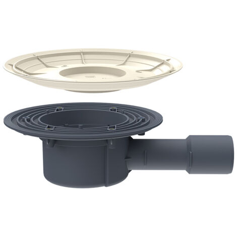 Corps de siphon de sol DN40/50 horizontal avec nouvelle protection de site prémontée