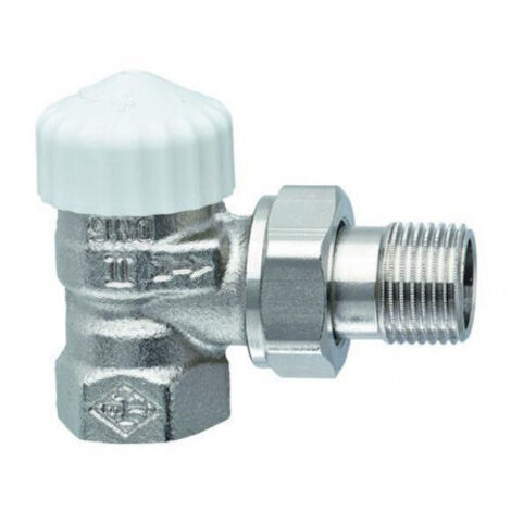 Corps de vanne thermostatique H 3/8" V-exact II équerre laiton rouge
