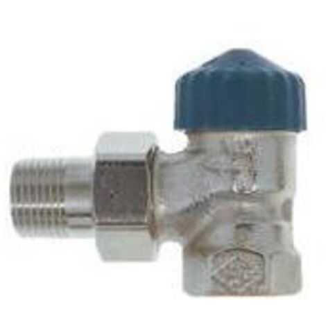 Corps de vanne thermostatique Heimeier 3/8’’ équerre nickelé