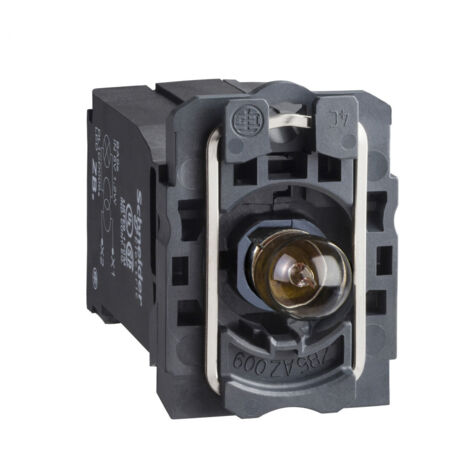Corps de voyant incolore pour lampe BA9s 6V (non incl) 110-120V transfo intégré SCHNEIDER ELECTRIC ZB5AV3