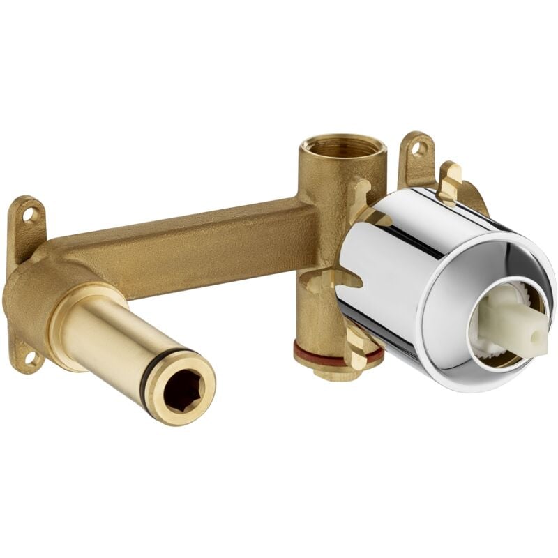 Roca - Corps de lavabo universel à encastrer Couleur : Chrome