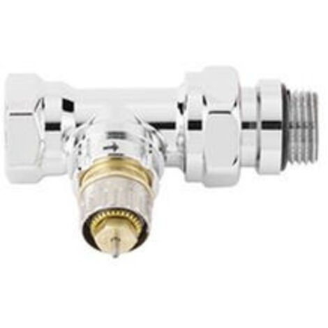 Corps droit de robinet à préréglage RA-NCX 15 chromé - 1/2" (15/21) - Danfoss