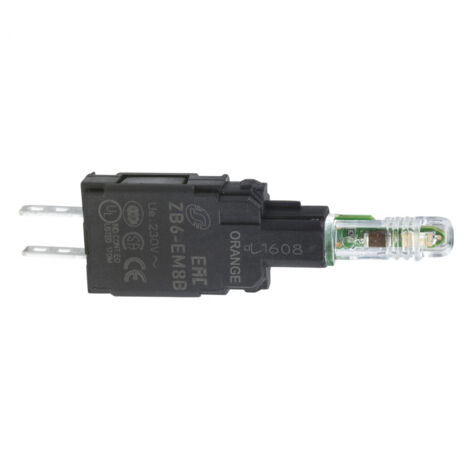 Corps pour voyant - DELintégrée - 230..240V - orange Harmony ZB6 SCHNEIDER ELECTRIC ZB6EM8B