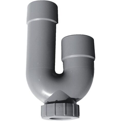 CORPS siphon de sol ABS Ø 40 avec bouchon à joint – Pour évacuation machine à laver – Installation facile et rapide – Plastib