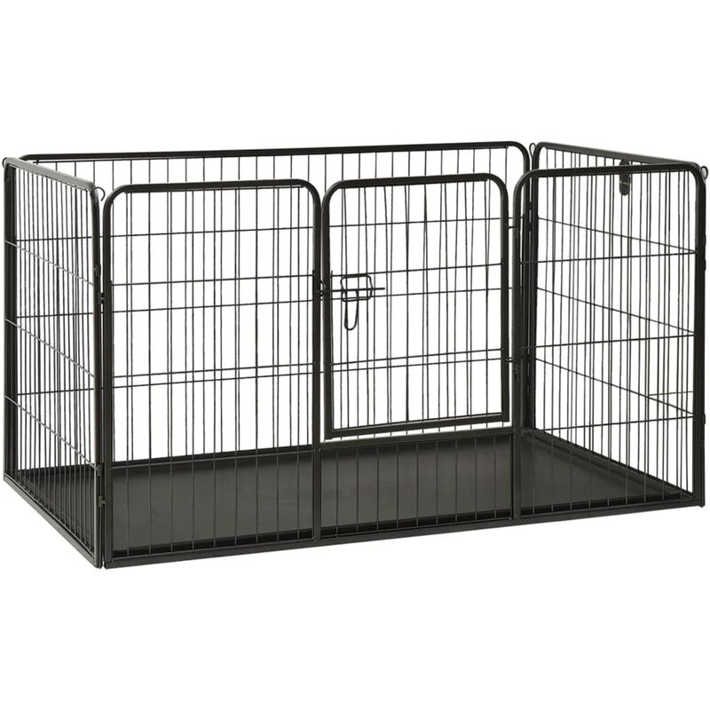 

Corral para perros cachorros acero 125x80x70 cm