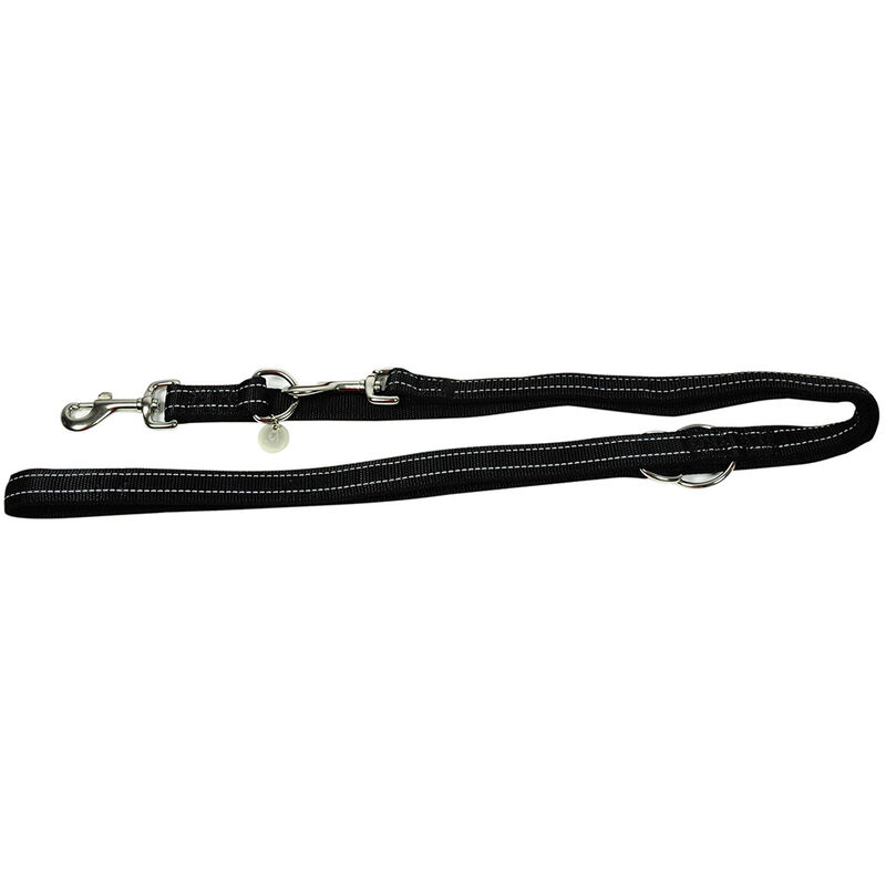 

Correa adiestramiento nylon reflectante negro 25mmx200cm. - Nayeco