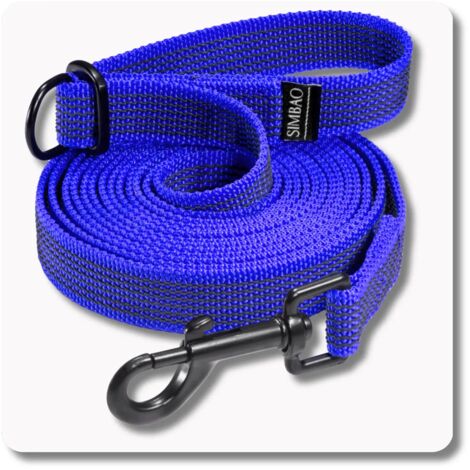 Correa ajustable antideslizante AZUL MARINO - 10m, 86MM TWISTLOCK - perro 15-80kg