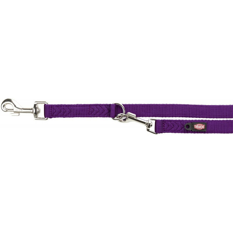 

correa ajustable de doble capa. Talla XS. color púrpura. para perro