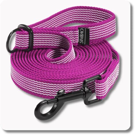 Correa antideslizante ajustable ROSA - 10m, 82MM - perro 25-50kg
