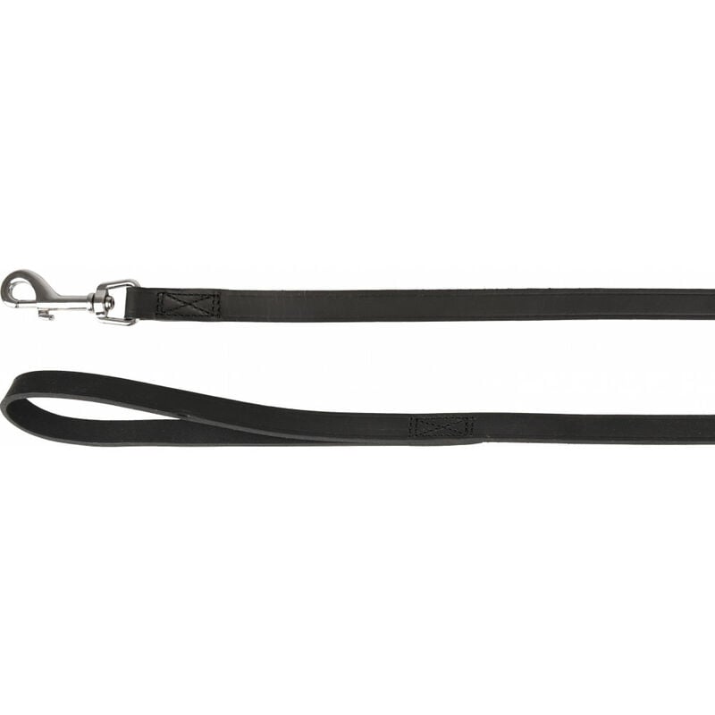 

Correa cosida negra RONDO .130 cm x 16 mm. para perros