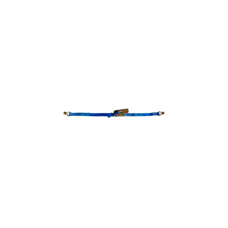 Levac - Correa de amarre Anchura 25 mm - 400 Kg - Gancho doble soldado - L.5 m - 4552A05