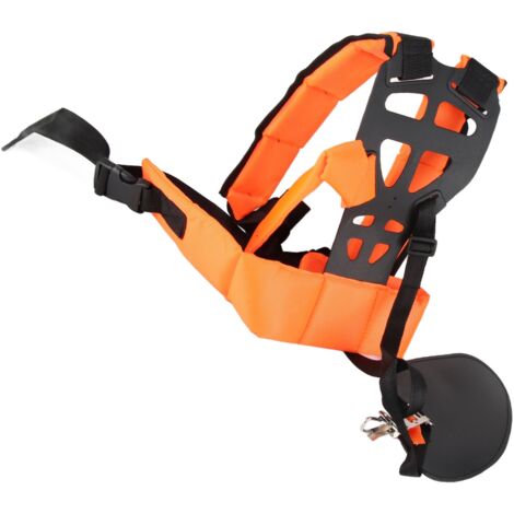 Correa de hombro ergonómica y ajustable para cortacéspedes y desbrozadoras, un accesorio esencial para reducir la fatiga durante el trabajo.