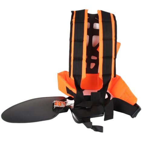 Correa de hombro universal ergonómica para desbrozadoras: ajustable, fabricada en nailon y plástico reforzado.