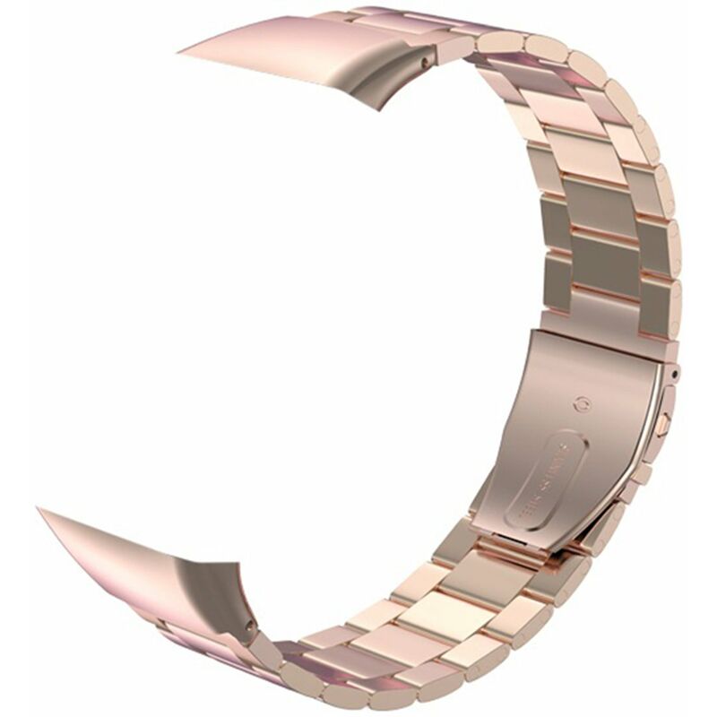 

Correa de metal Correa de reloj inteligente Correa de pulsera de repuesto Sin espacios Cinturon de pulsera de acero inoxidable solido para mujeres
