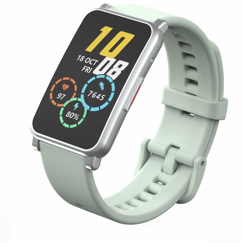 

Correa de reloj de 20 mm con hebilla de silicona para hombres y mujeres, reemplazo para HONOR Watch ES, correa de reloj,Verde claro