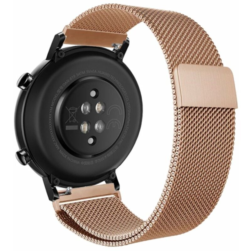 

Correa de reloj de 20 mm Correa de reloj de malla de acero inoxidable Reemplazo de correa de reloj Compatible con HUAWEI WATCH GT 2 42 mm / HONOR