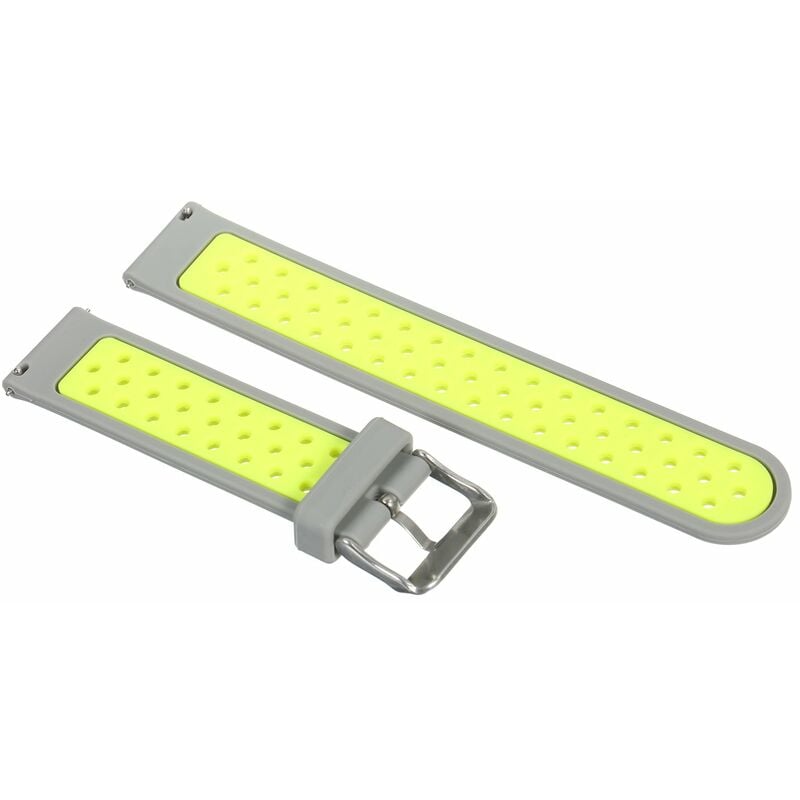 

Correa de reloj de 22 mm Correa de silicona suave de liberacion rapida con hebilla Correa de reloj transpirable Compatible con reloj inteligente /