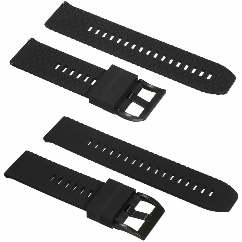 

Correa de reloj de 22 mm Correa de silicona suave de liberacion rapida con hebilla Correa de reloj transpirable Compatible con reloj inteligente /