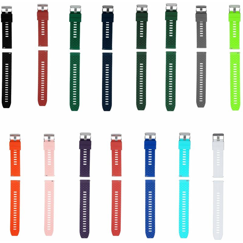 

Correa de reloj de silicona de 20 mm Correa de reloj de liberacion rapida con hebilla Correa de reloj suave y transpirable Compatible con reloj