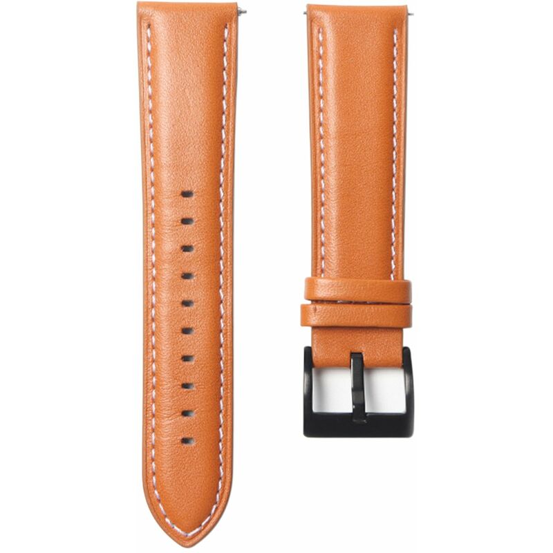 

Correa de reloj inteligente de liberacion rapida con correa de cuero genuino de 20 mm con hebilla Pulsera ajustable para reloj inteligente con ancho