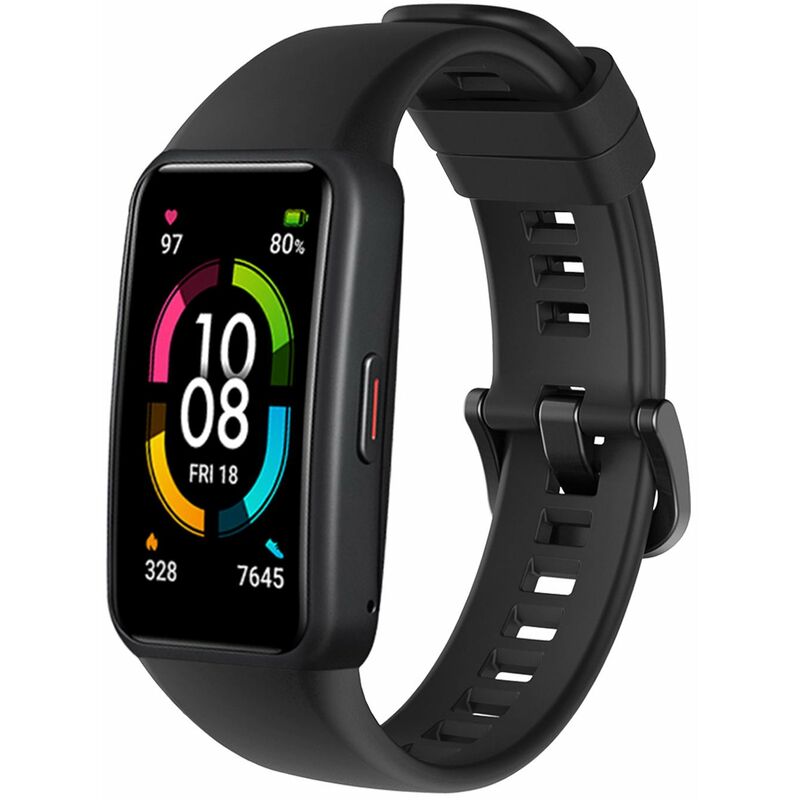 

Correa de silicona Correa de reloj inteligente Reemplazo de la pulsera Correa de pulsera ajustable Cinturon para mujeres Hombres Reemplazo para HONOR