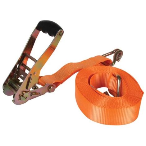 CORREA DE SUJECIÓN CON TENSOR DE CARRACA - RESISTENTE - 5000 kg - 50 mm x 8 m