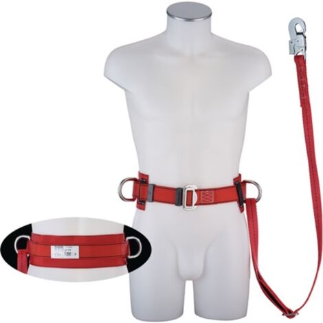 Correa de sujeción tipo B4 Var.R EN 358 L. aprox. 1550 mm para circunferencia de cintura 750-1200 mm MAS
